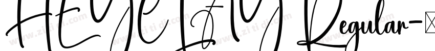 HEYCLAY Regular字体转换